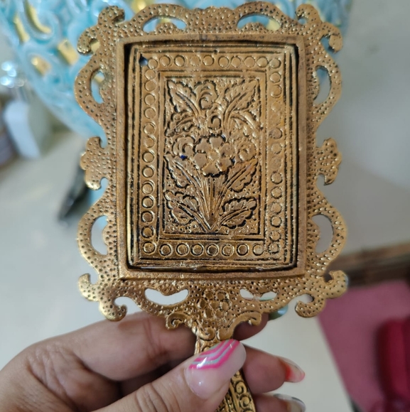 Antique Hand Mirror - New - Picture 3 of 5